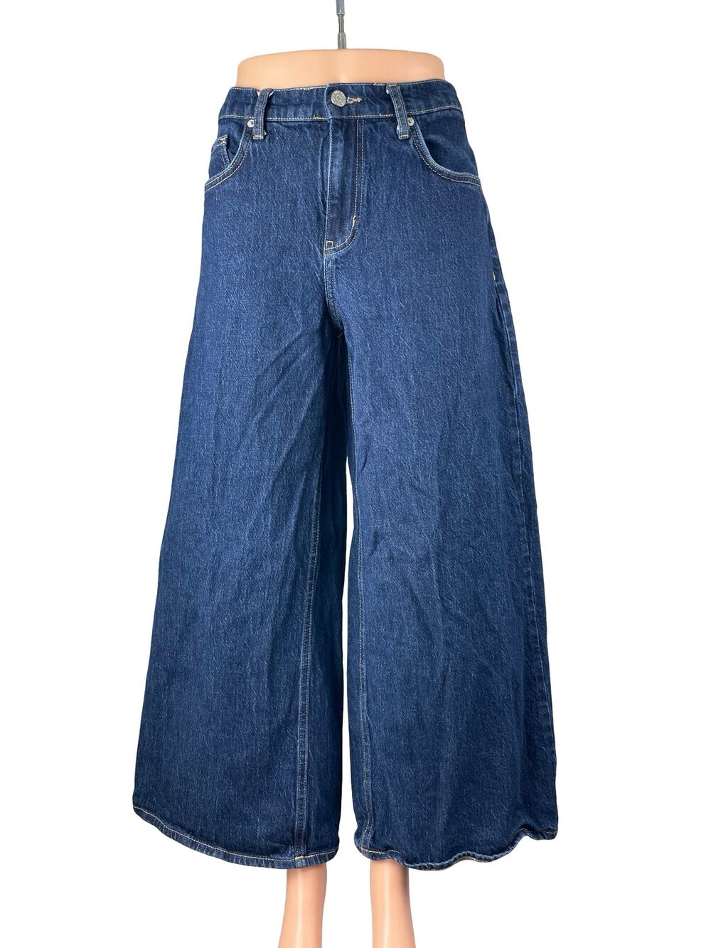 Urban Outfitters BDG Women's Blue High Rise Flare Wide Leg Denim Jeans Pants W30